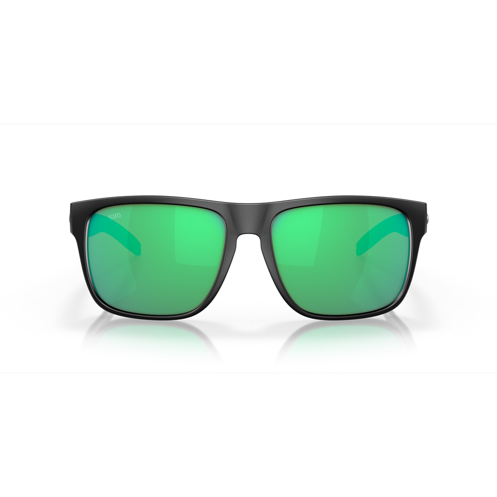 Costa Spearo XL Sunglasses - Velocity 21 Matte Black + Green Mirror Polarised Glass 580G
