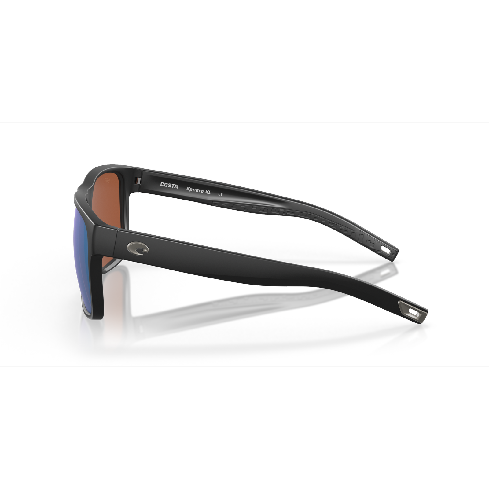 Costa Spearo XL Sunglasses - Velocity 21 Matte Black + Green Mirror Polarised Glass 580G