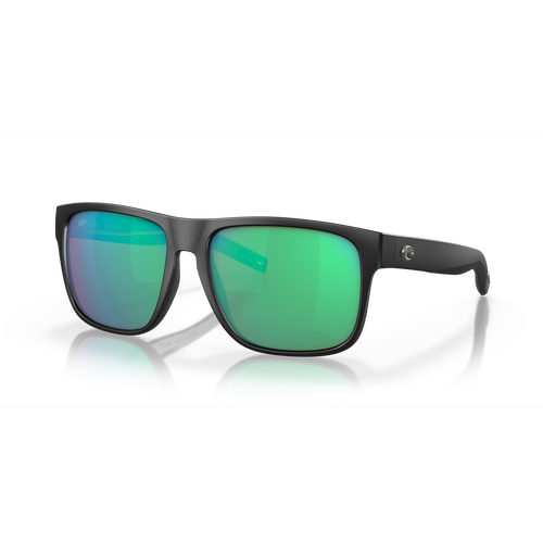Costa Spearo XL Sunglasses - Velocity 21 Matte Black + Green Mirror Polarised Glass 580G