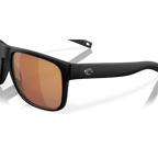 Costa Spearo XL Sunglasses - Velocity 21 Matte Black + Gold Mirror Polarised Glass 580G