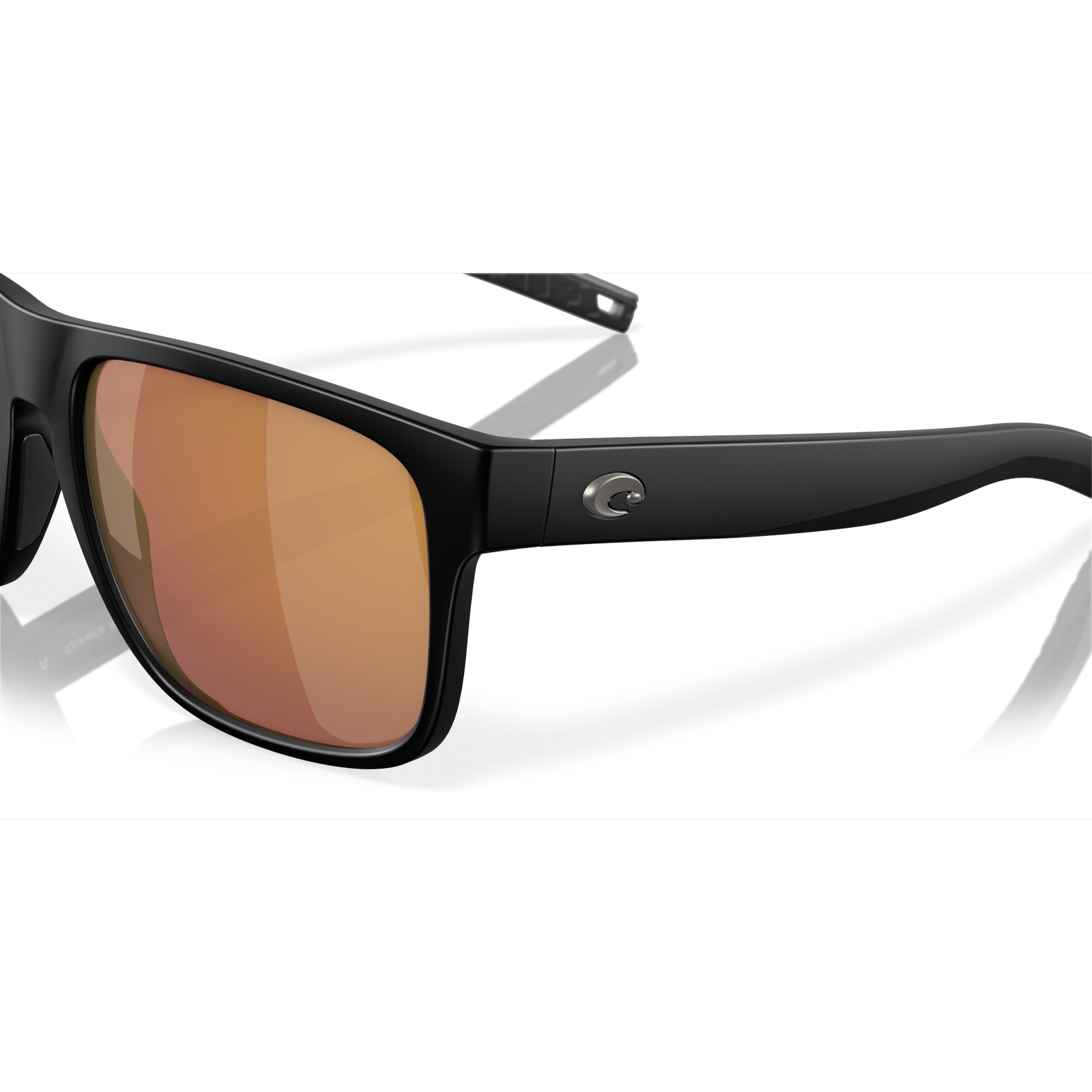 Costa Spearo XL Sunglasses - Velocity 21 Matte Black + Gold Mirror Polarised Glass 580G