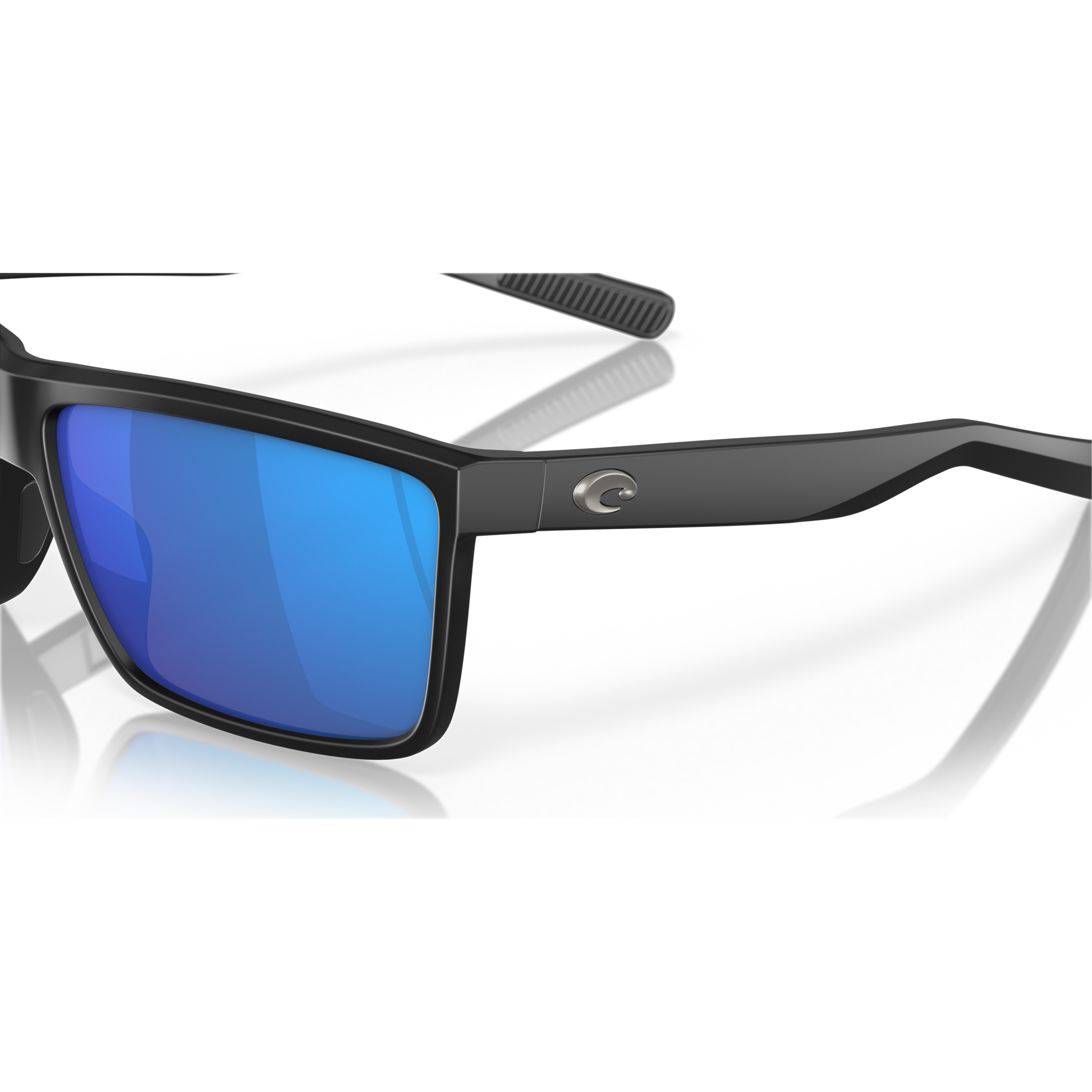 Costa Rinconcito Sunglasses - Velocity 21 Matte Black + Blue Mirror Polarised Glass 580G