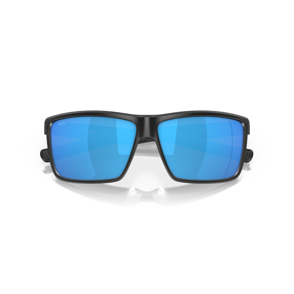 Costa Rinconcito Sunglasses - Velocity 21 Matte Black + Blue Mirror Polarised Glass 580G