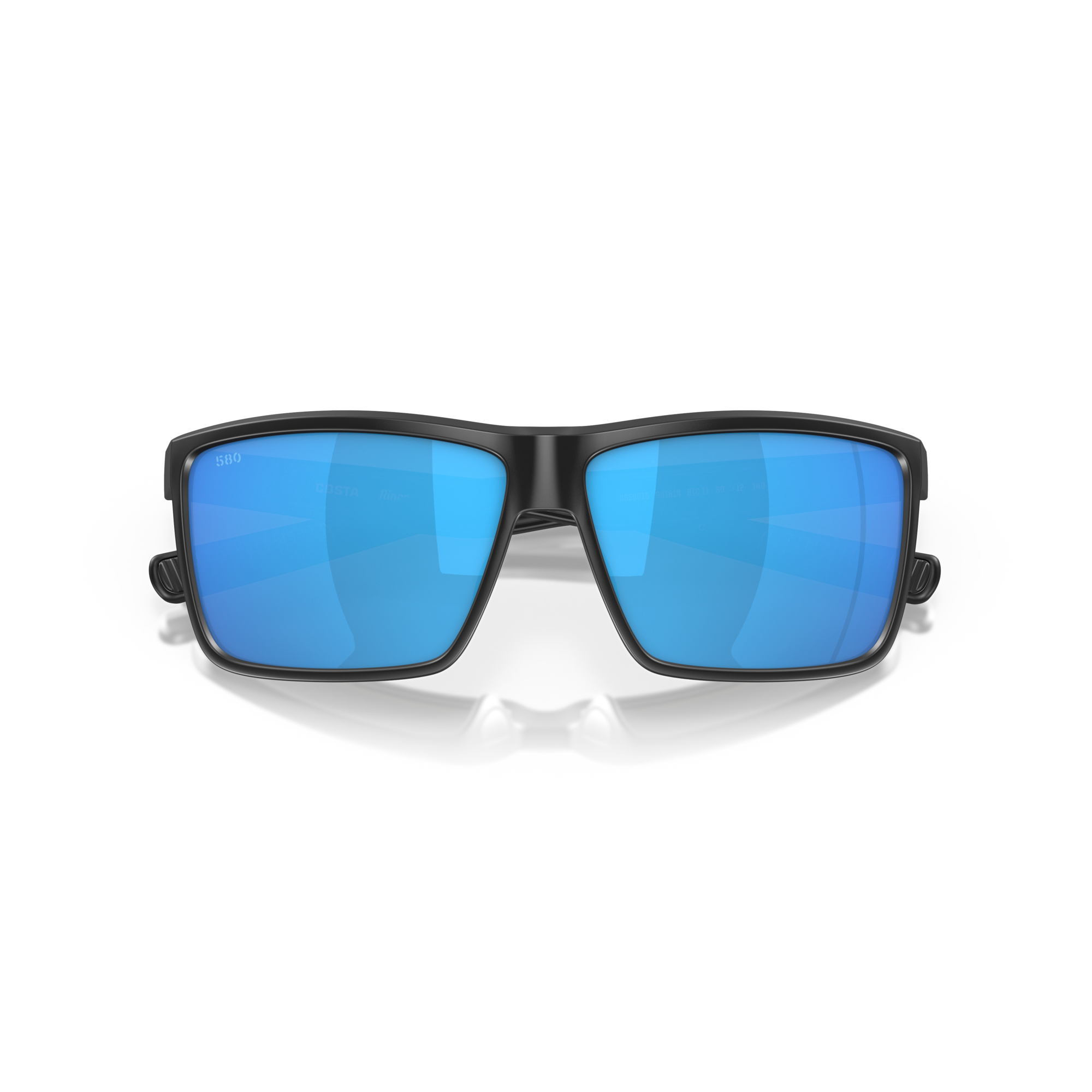 Costa Rinconcito Sunglasses - Velocity 21 Matte Black + Blue Mirror Polarised Glass 580G