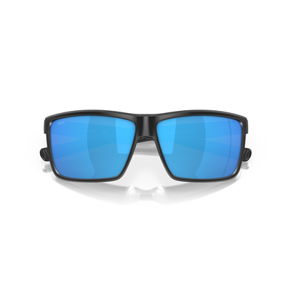 Costa Rinconcito Sunglasses - Velocity 21 Matte Black + Blue Mirror Polarised Glass 580G