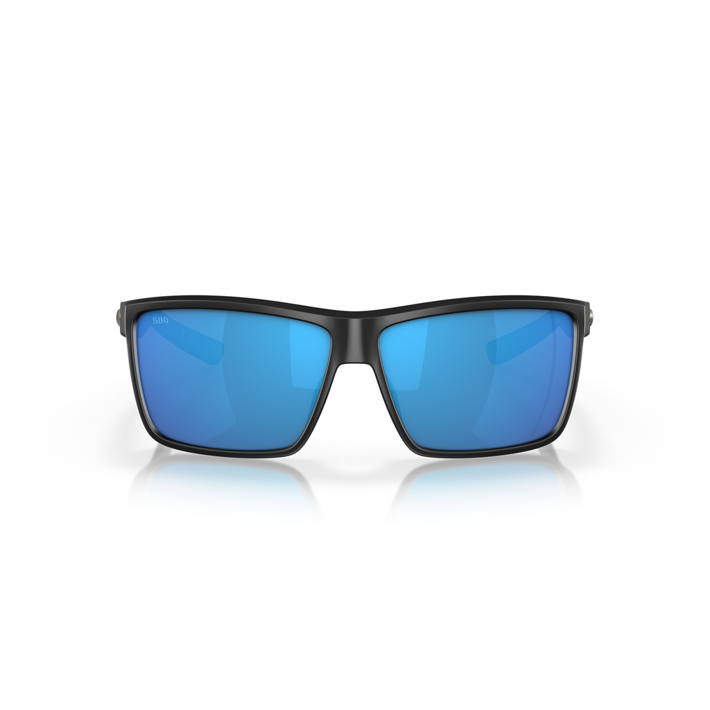 Costa Rinconcito Sunglasses - Velocity 21 Matte Black + Blue Mirror Polarised Glass 580G