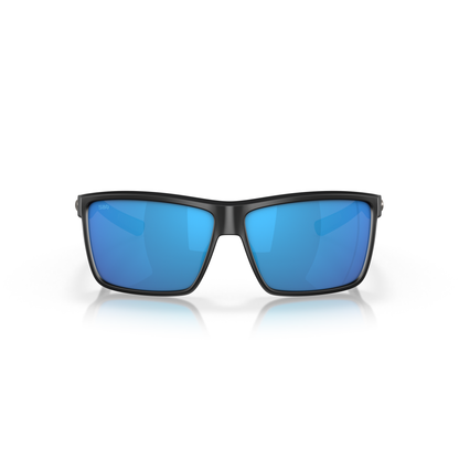Costa Rinconcito Sunglasses - Velocity 21 Matte Black + Blue Mirror Polarised Glass 580G