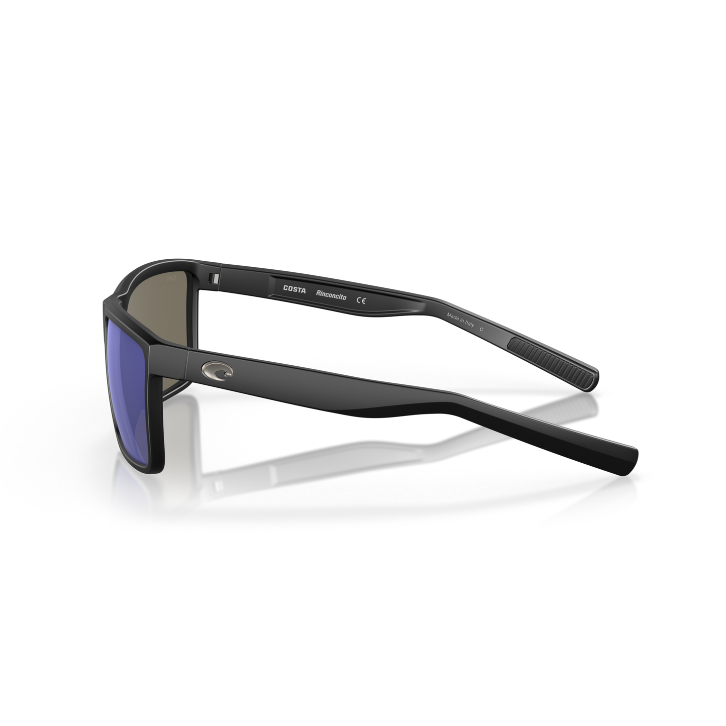 Costa Rinconcito Sunglasses - Velocity 21 Matte Black + Blue Mirror Polarised Glass 580G