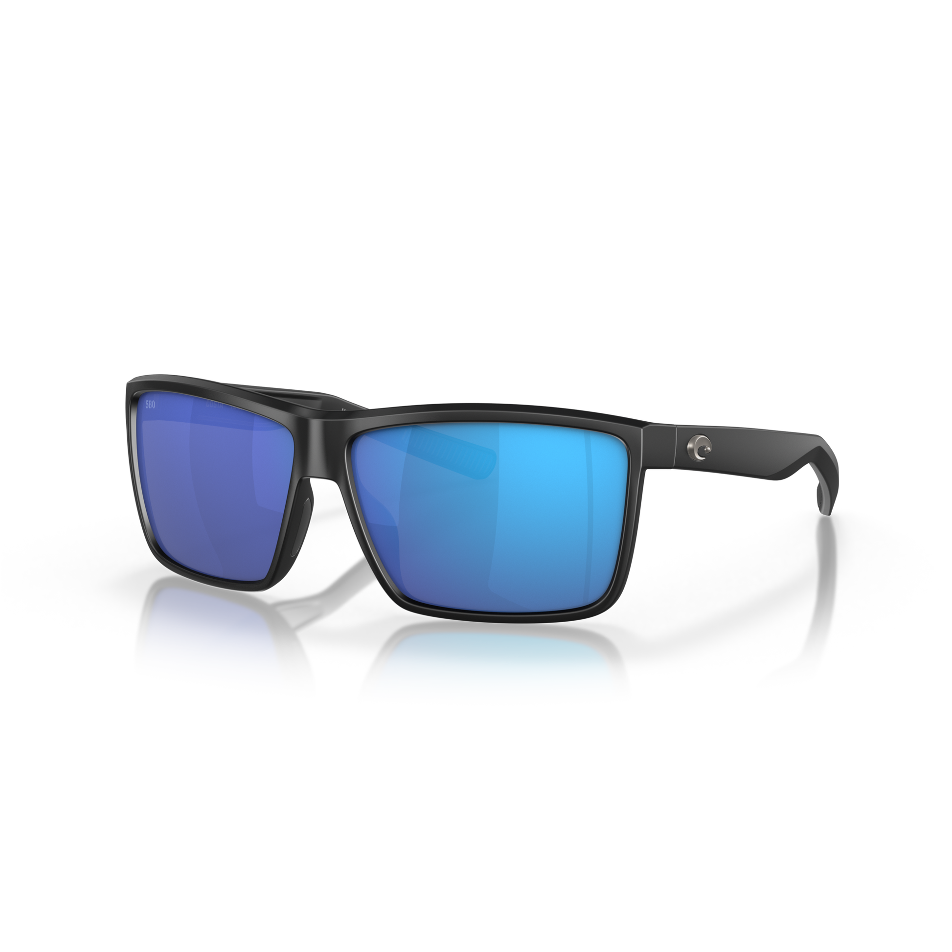 Costa Rinconcito Sunglasses - Velocity 21 Matte Black + Blue Mirror Polarised Glass 580G