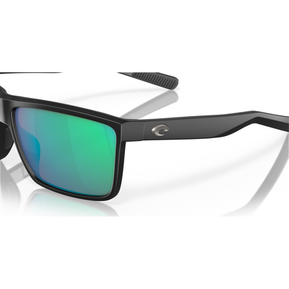 Costa Rinconcito Sunglasses - Velocity 21 Matte Black + Green Mirror Polarised Glass 580G