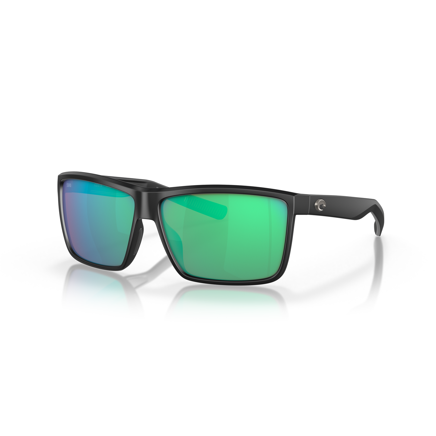Costa Rinconcito Sunglasses - Velocity 21 Matte Black + Green Mirror Polarised Glass 580G