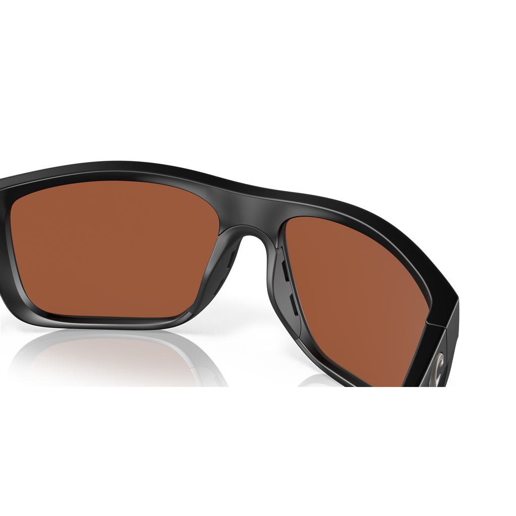 Costa Broadbill Sunglasses - Velocity 21 Matte Black + Green Mirror Polarised Glass 580G
