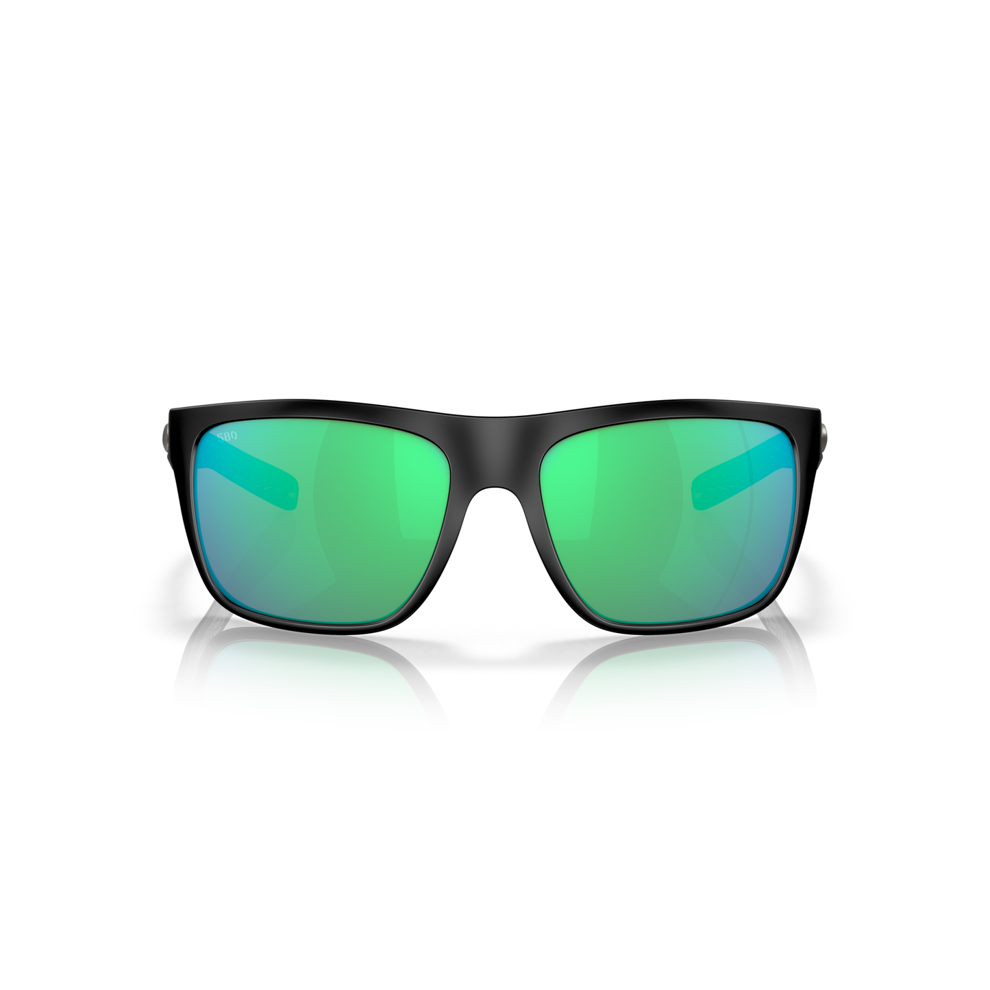 Costa Broadbill Sunglasses - Velocity 21 Matte Black + Green Mirror Polarised Glass 580G
