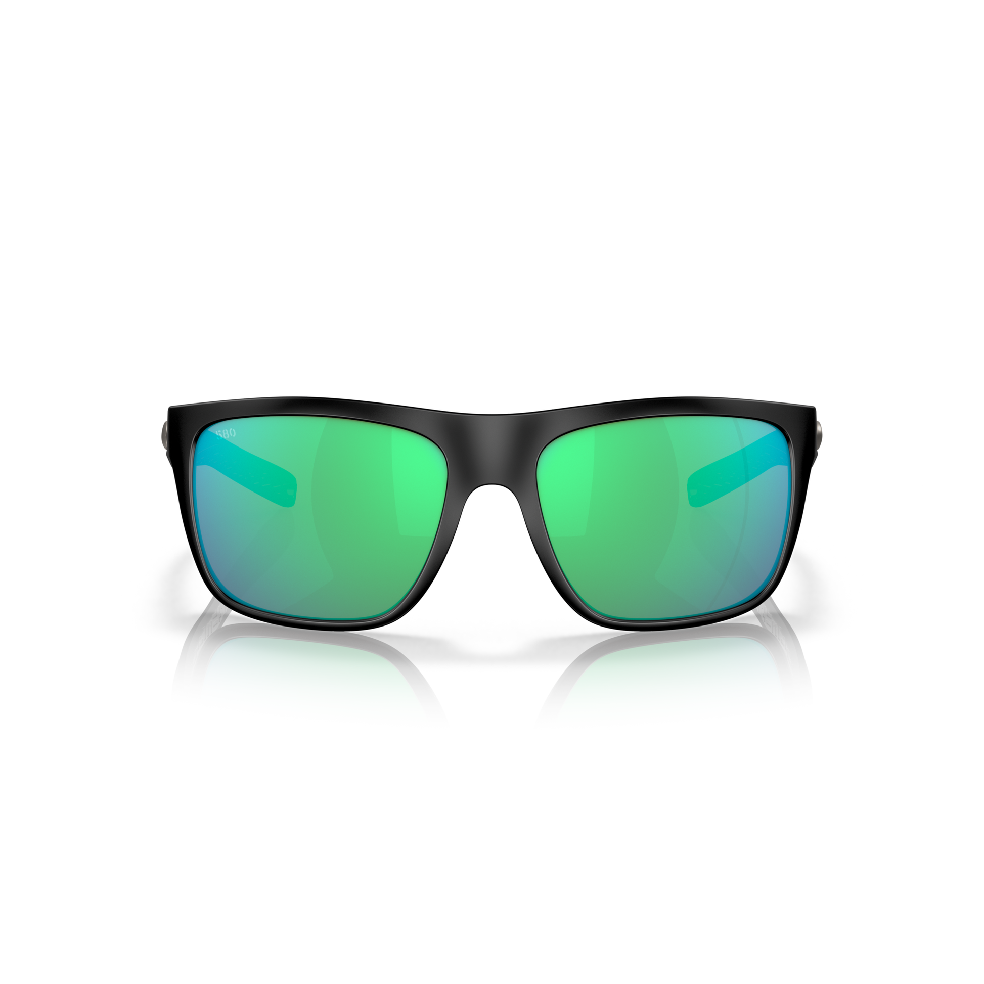 Costa Broadbill Sunglasses - Velocity 21 Matte Black + Green Mirror Polarised Glass 580G