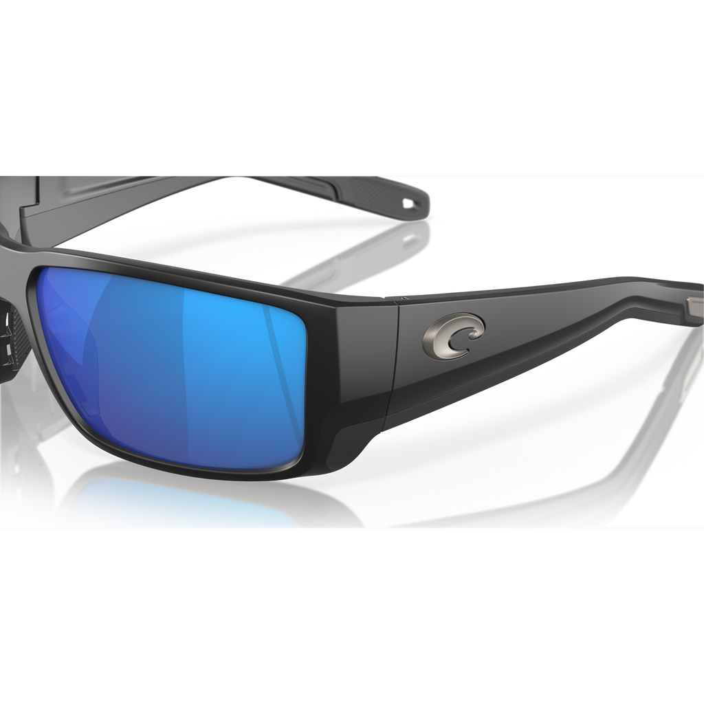 Costa Blackfin Pro Sunglasses - Velocity 21 Matte Black + Blue Mirror Polarised Glass 580G