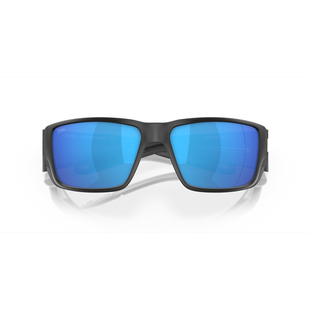 Costa Blackfin Pro Sunglasses - Velocity 21 Matte Black + Blue Mirror Polarised Glass 580G