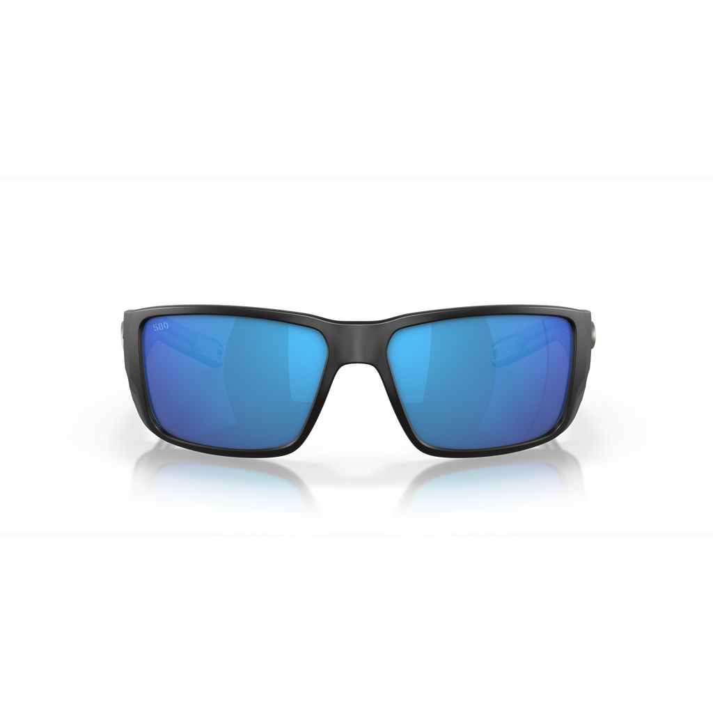 Costa Blackfin Pro Sunglasses - Velocity 21 Matte Black + Blue Mirror Polarised Glass 580G