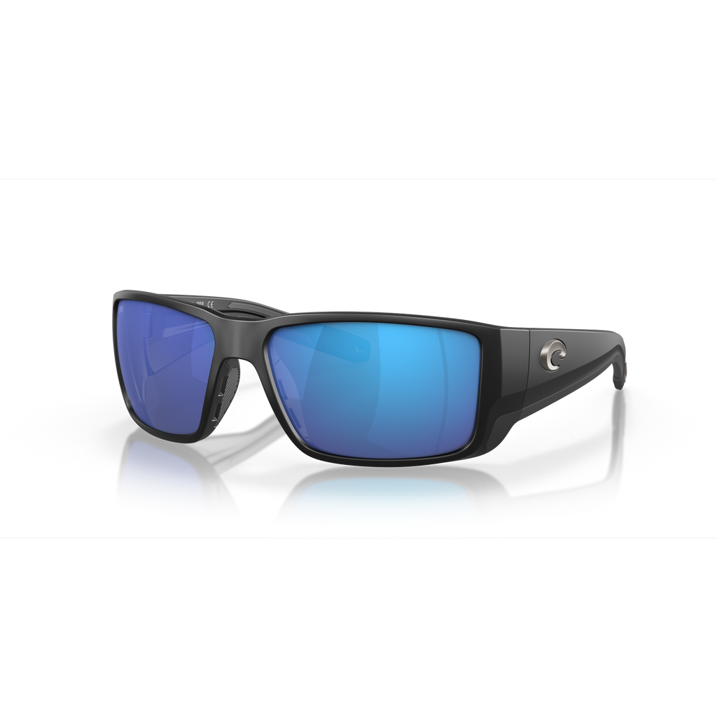 Costa Blackfin Pro Sunglasses - Velocity 21 Matte Black + Blue Mirror Polarised Glass 580G