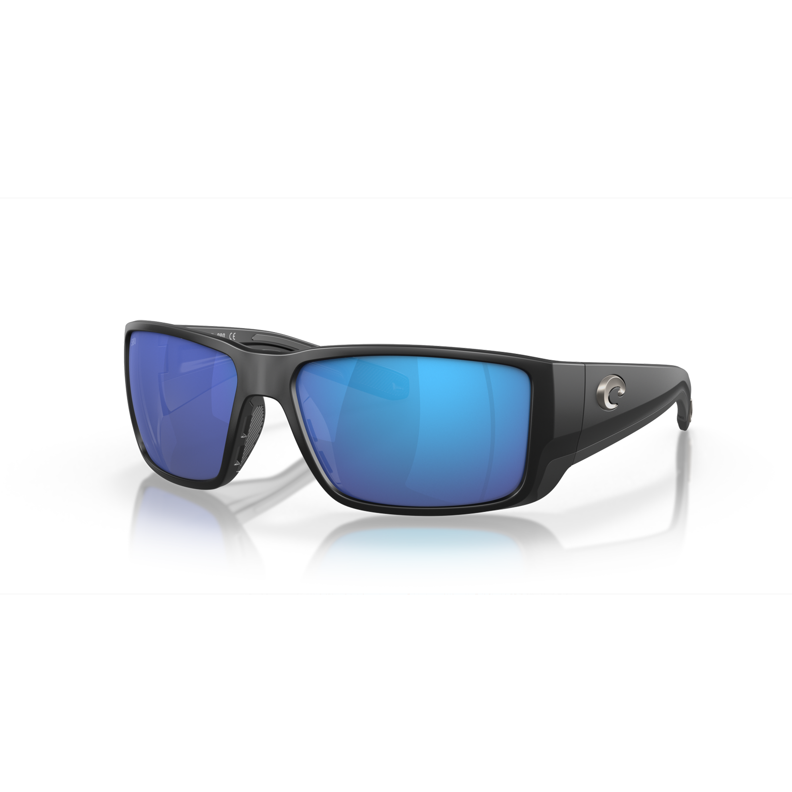Costa Blackfin Pro Sunglasses - Velocity 21 Matte Black + Blue Mirror Polarised Glass 580G