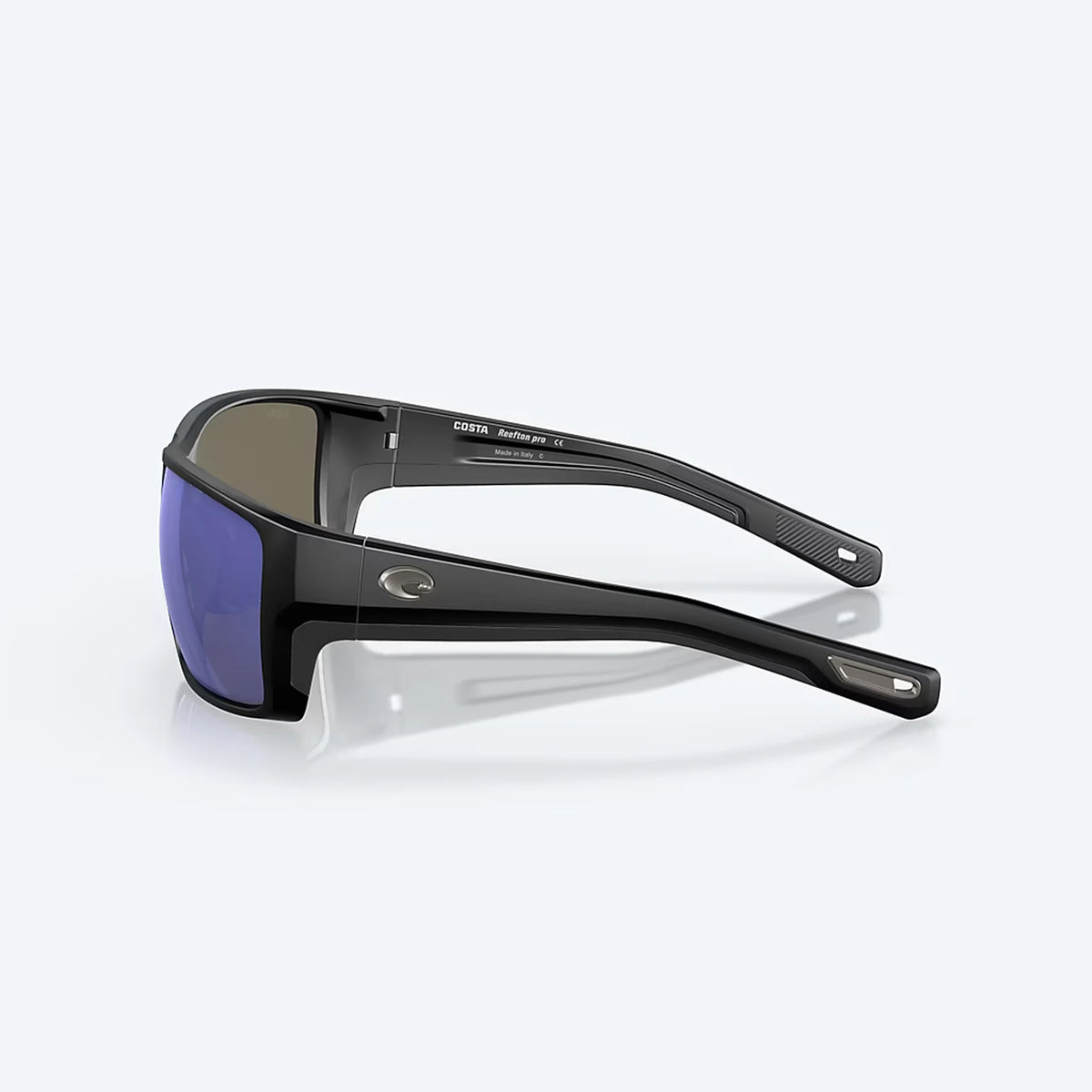 Costa Reefton Pro Sunglasses - Velocity 21 Matte Black + Blue Mirror Polarised Glass 580G