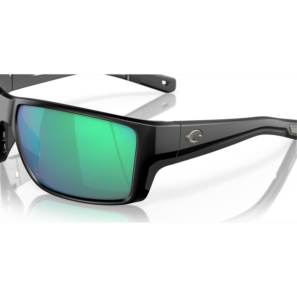 Costa Reefton Pro Sunglasses - Velocity 21 Black + Green Mirror Polarised Glass 580G