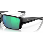 Costa Reefton Pro Sunglasses - Velocity 21 Black + Green Mirror Polarised Glass 580G