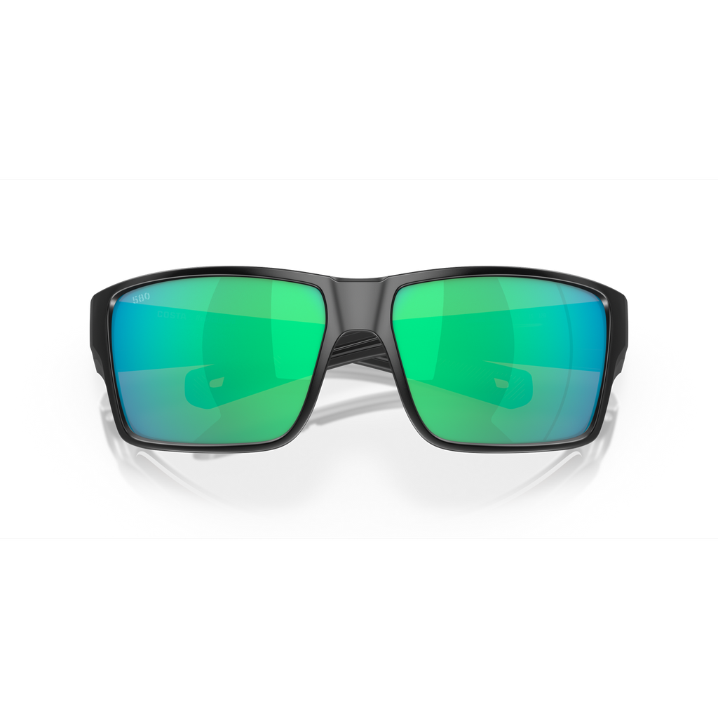 Costa Reefton Pro Sunglasses - Velocity 21 Black + Green Mirror Polarised Glass 580G