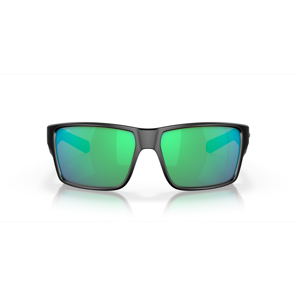 Costa Reefton Pro Sunglasses - Velocity 21 Black + Green Mirror Polarised Glass 580G