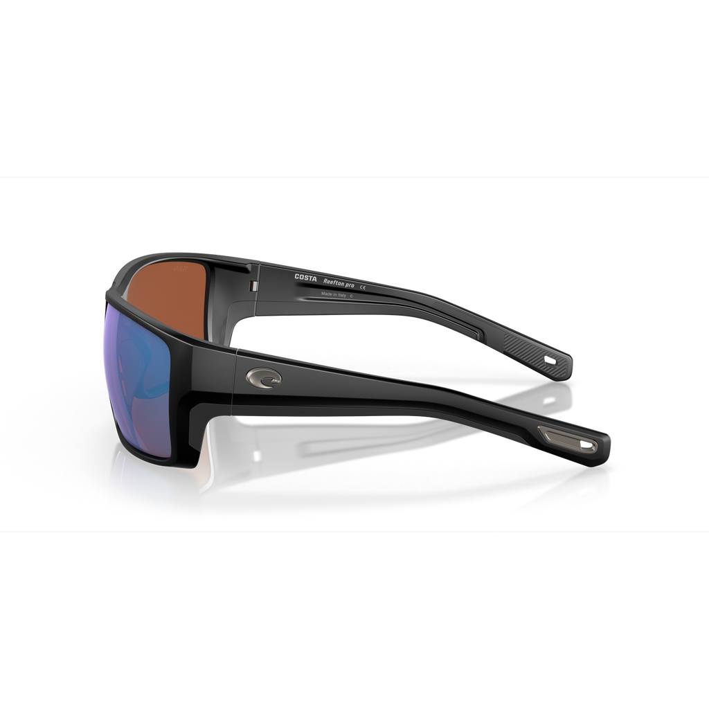 Costa Reefton Pro Sunglasses - Velocity 21 Black + Green Mirror Polarised Glass 580G