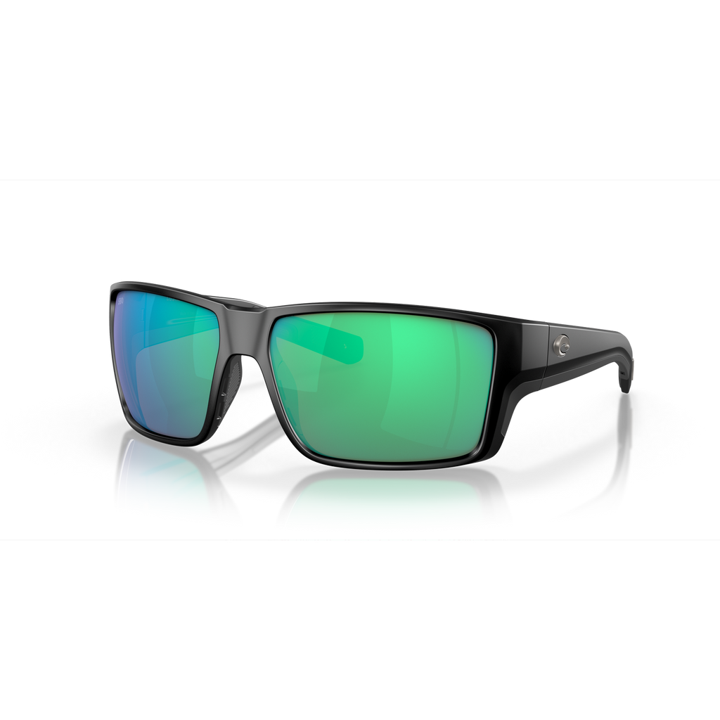 Costa Reefton Pro Sunglasses - Velocity 21 Black + Green Mirror Polarised Glass 580G