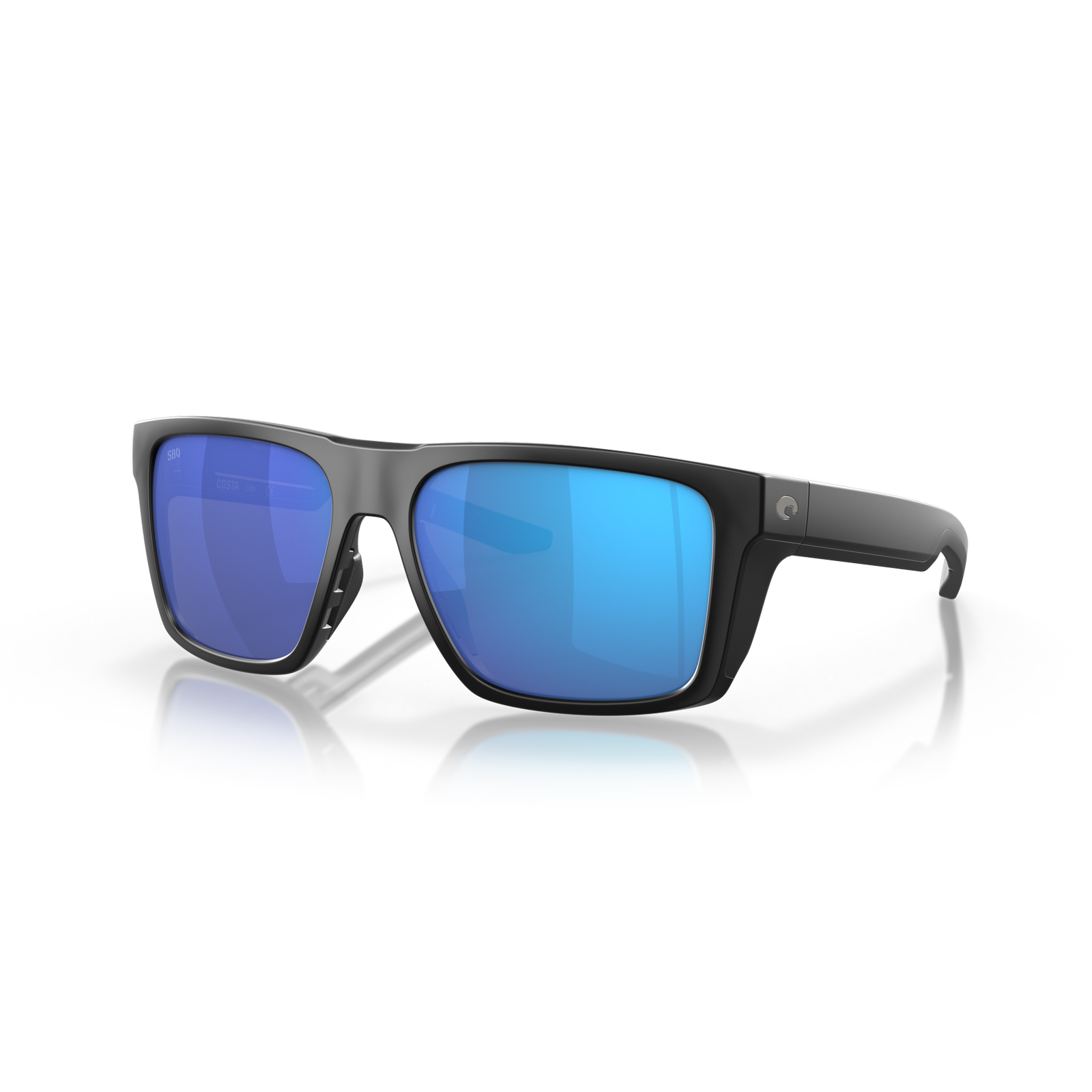 Costa Lido Sunglasses - Velocity 21 Black + Blue Mirror Polarised Glass 580G