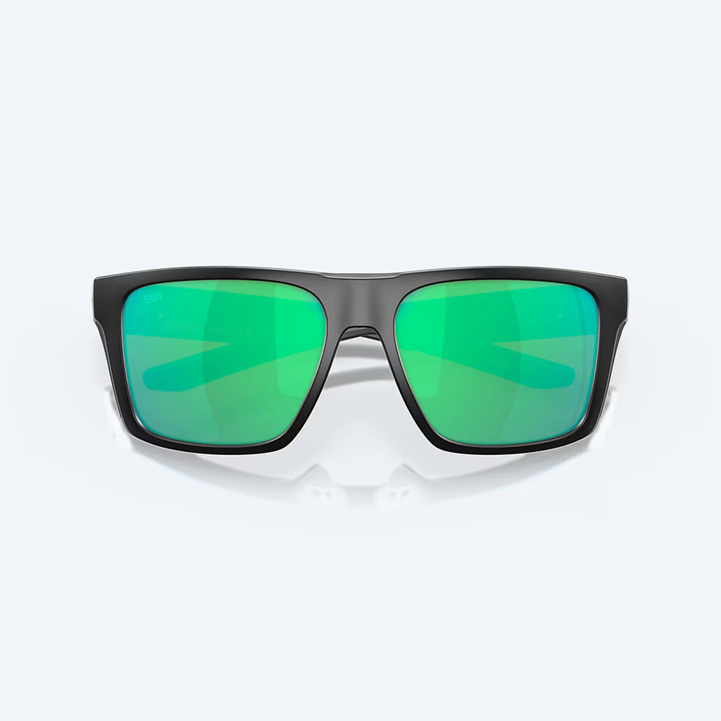 Costa Lido Sunglasses - Velocity 21 Matte Black + Green Mirror Polarised Glass 580G