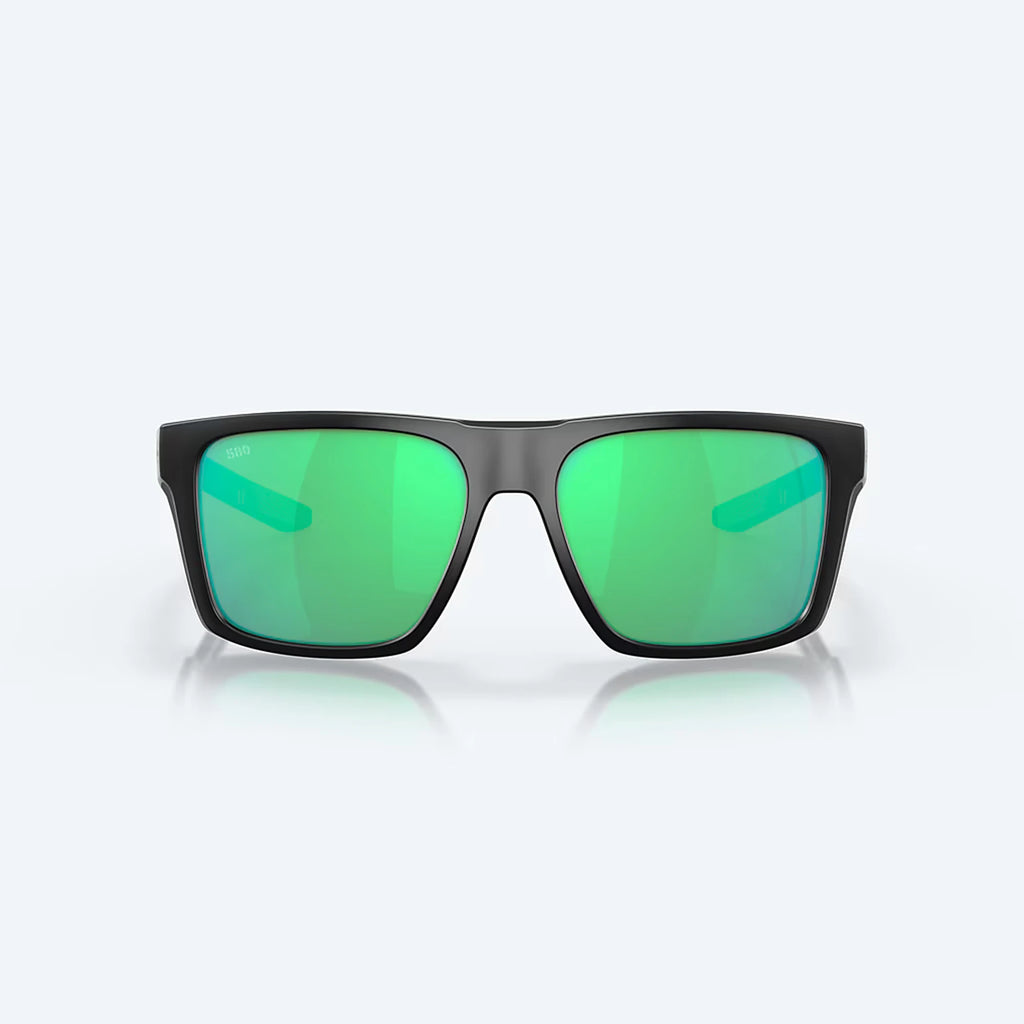 Costa Lido Sunglasses - Velocity 21 Matte Black + Green Mirror Polarised Glass 580G