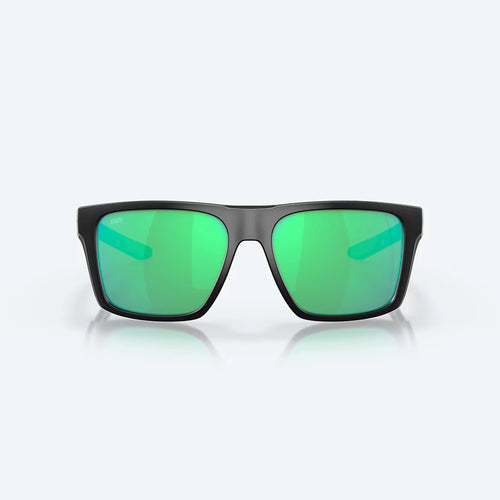 Costa Lido Sunglasses - Velocity 21 Matte Black + Green Mirror Polarised Glass 580G