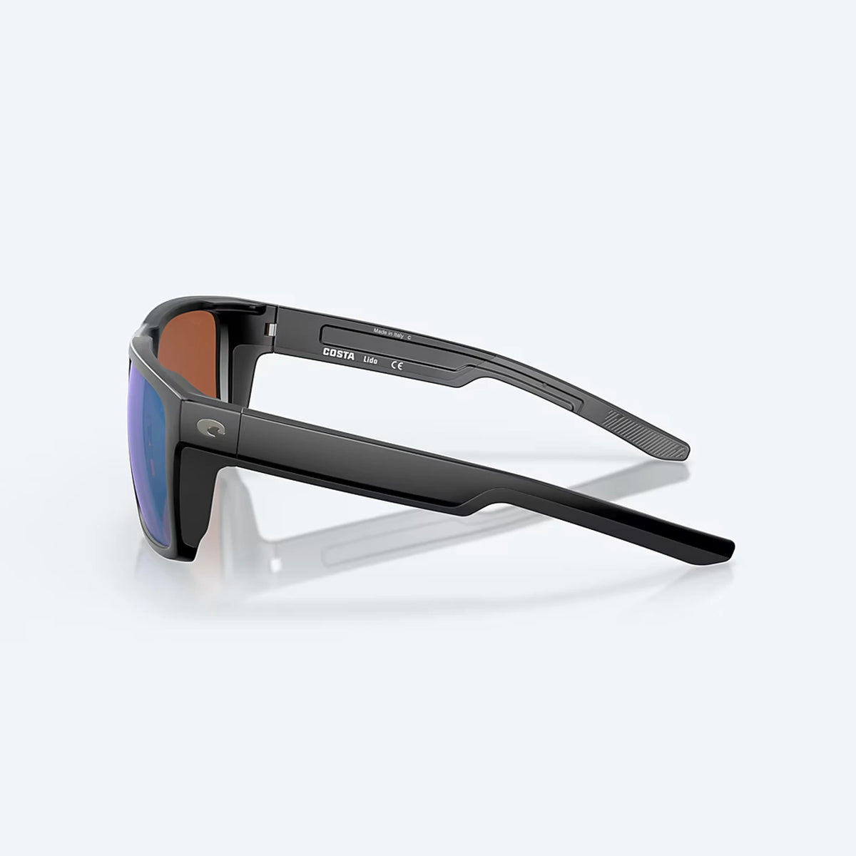 Costa Lido Sunglasses - Velocity 21 Matte Black + Green Mirror Polarised Glass 580G