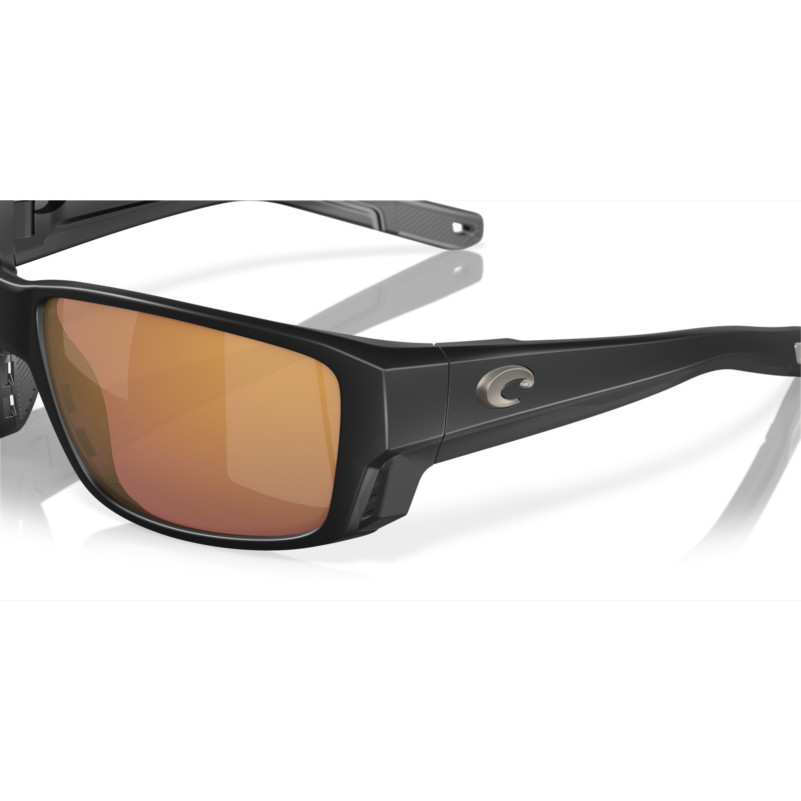 Costa Tuna Alley Pro  Sunglasses - Velocity 21 Matte Black + Gold Mirror Polarised Glass 580G