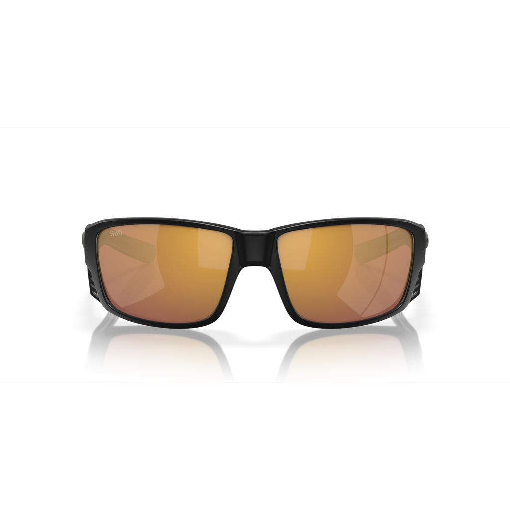 Costa Tuna Alley Pro  Sunglasses - Velocity 21 Matte Black + Gold Mirror Polarised Glass 580G