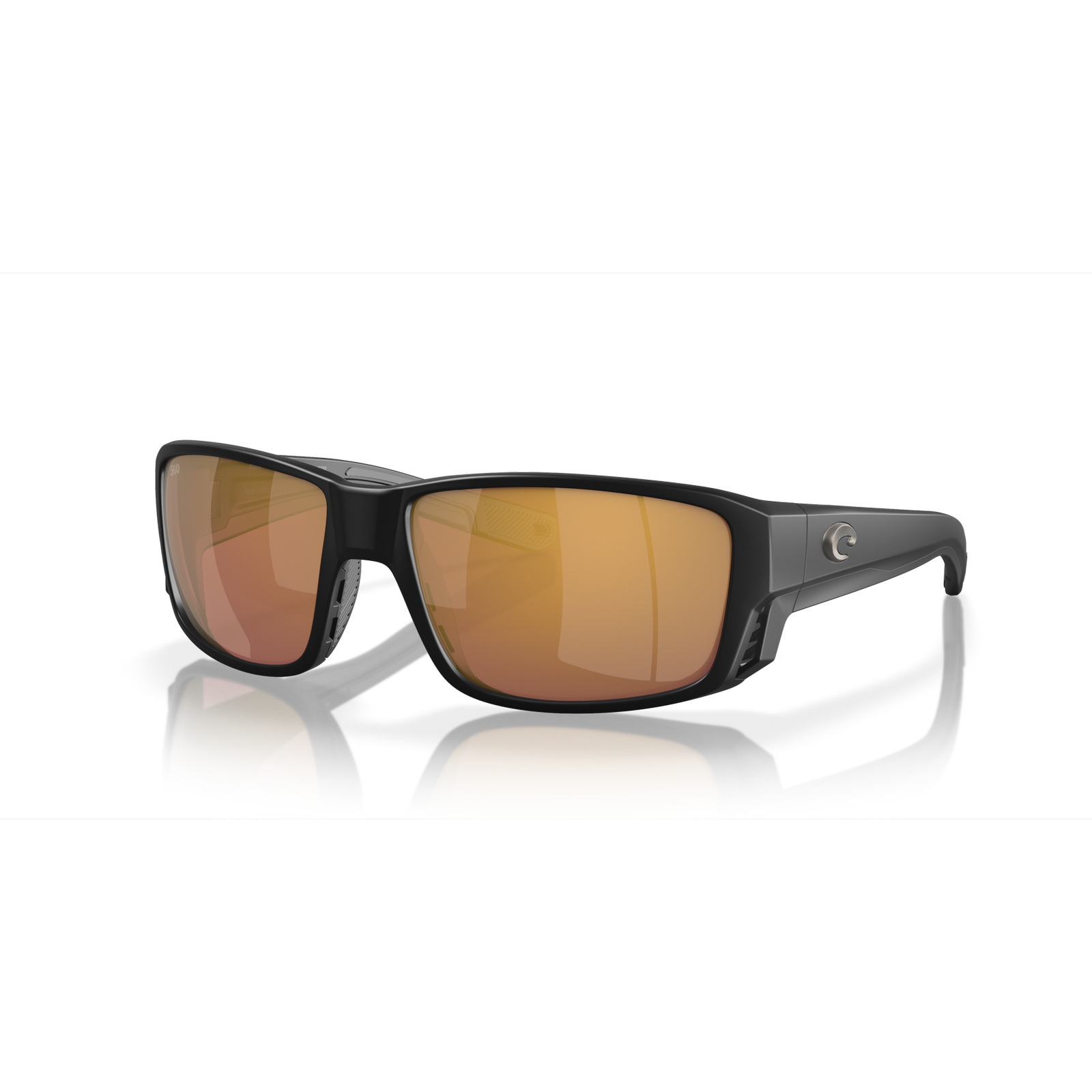 Costa Tuna Alley Pro  Sunglasses - Velocity 21 Matte Black + Gold Mirror Polarised Glass 580G