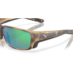 Costa Tuna Alley Pro  Sunglasses - Velocity 21 Matte Tortoise + Green Mirror Polarised Glass 580G