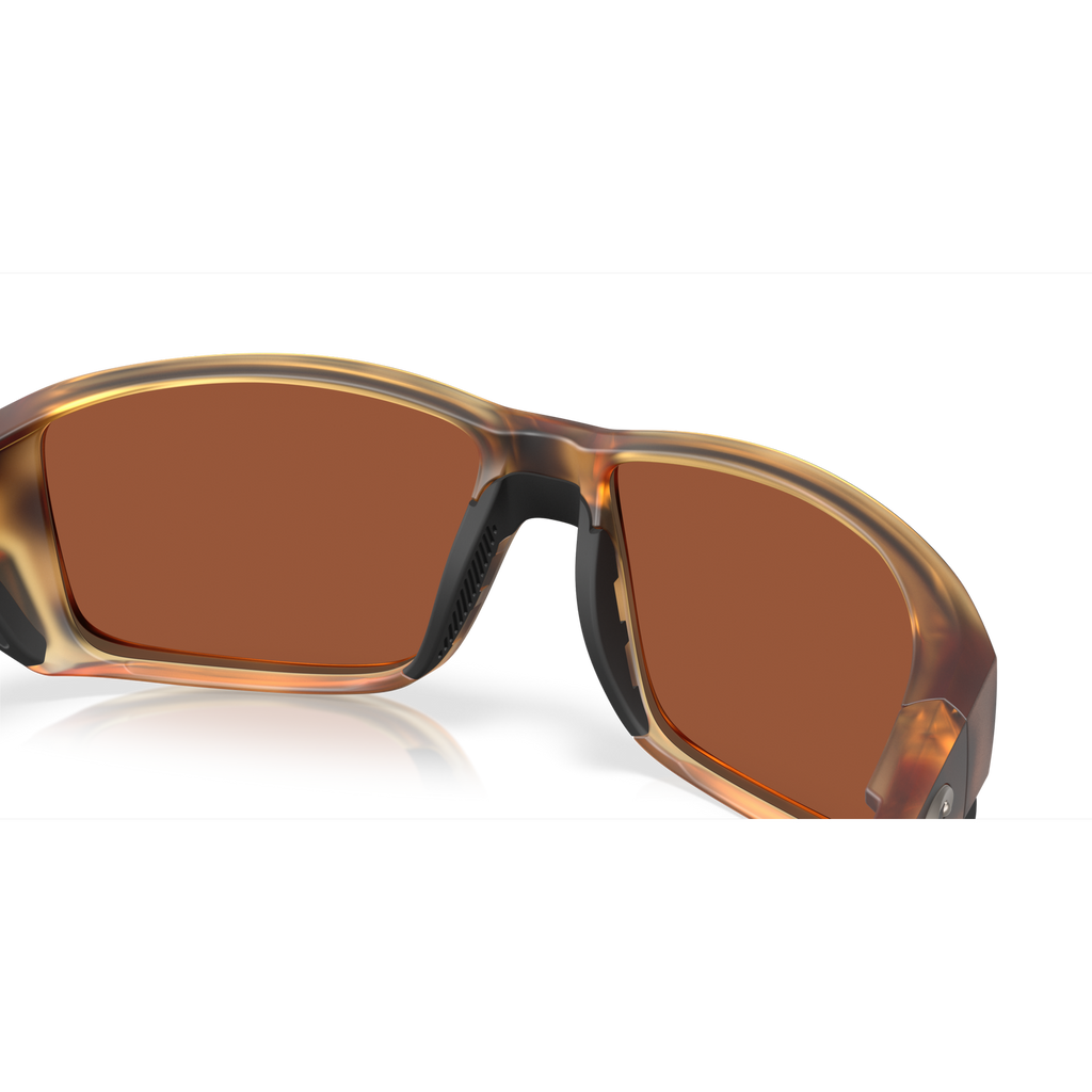 Costa Tuna Alley Pro  Sunglasses - Velocity 21 Matte Tortoise + Green Mirror Polarised Glass 580G