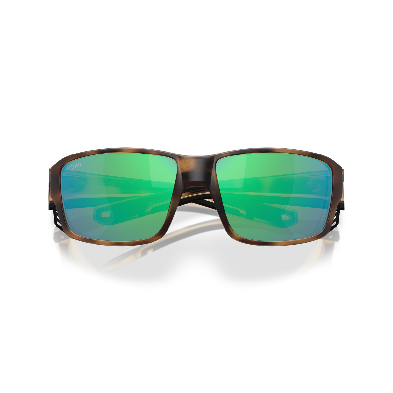 Costa Tuna Alley Pro  Sunglasses - Velocity 21 Matte Tortoise + Green Mirror Polarised Glass 580G
