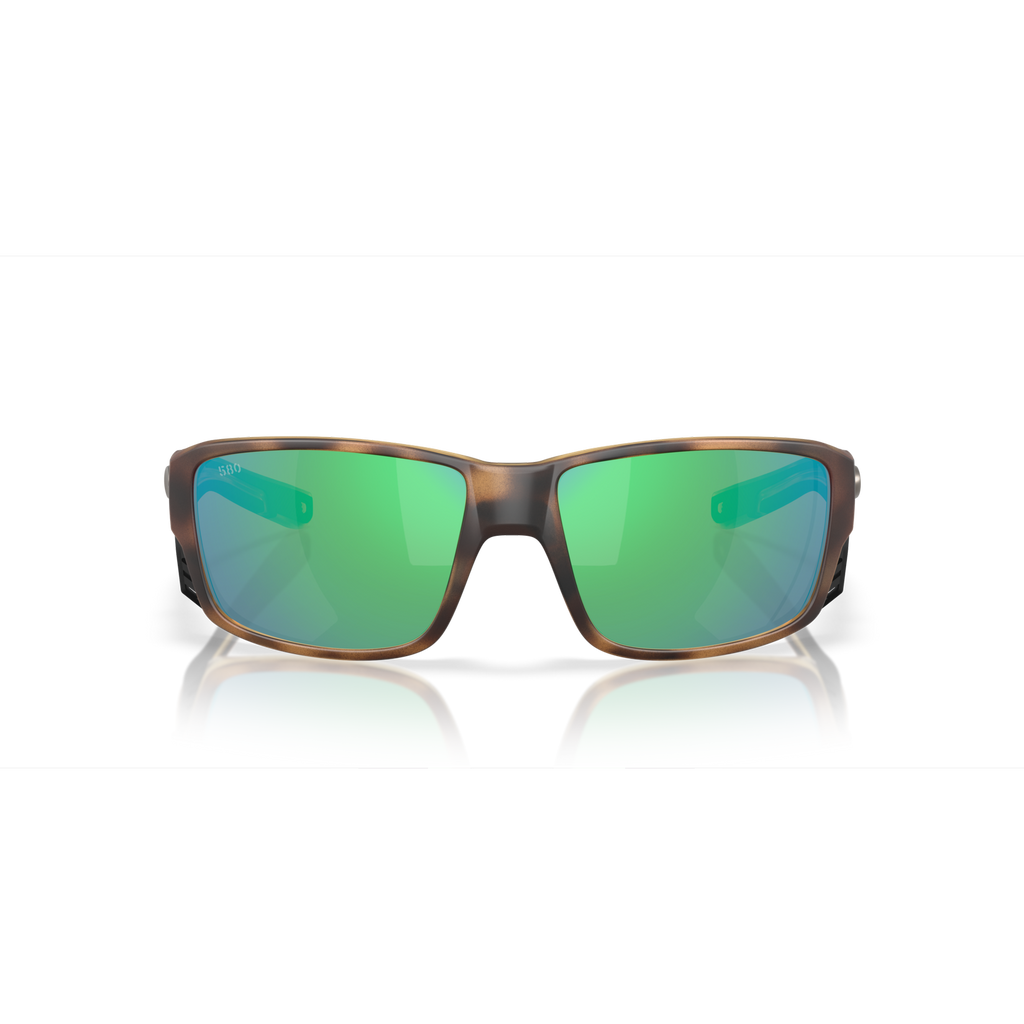 Costa Tuna Alley Pro  Sunglasses - Velocity 21 Matte Tortoise + Green Mirror Polarised Glass 580G