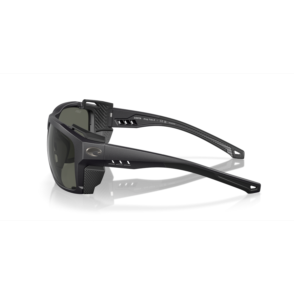 Costa King Tide 8 Sunglasses - Velocity 21 Black Peal + Grey Polarised Glass 580G