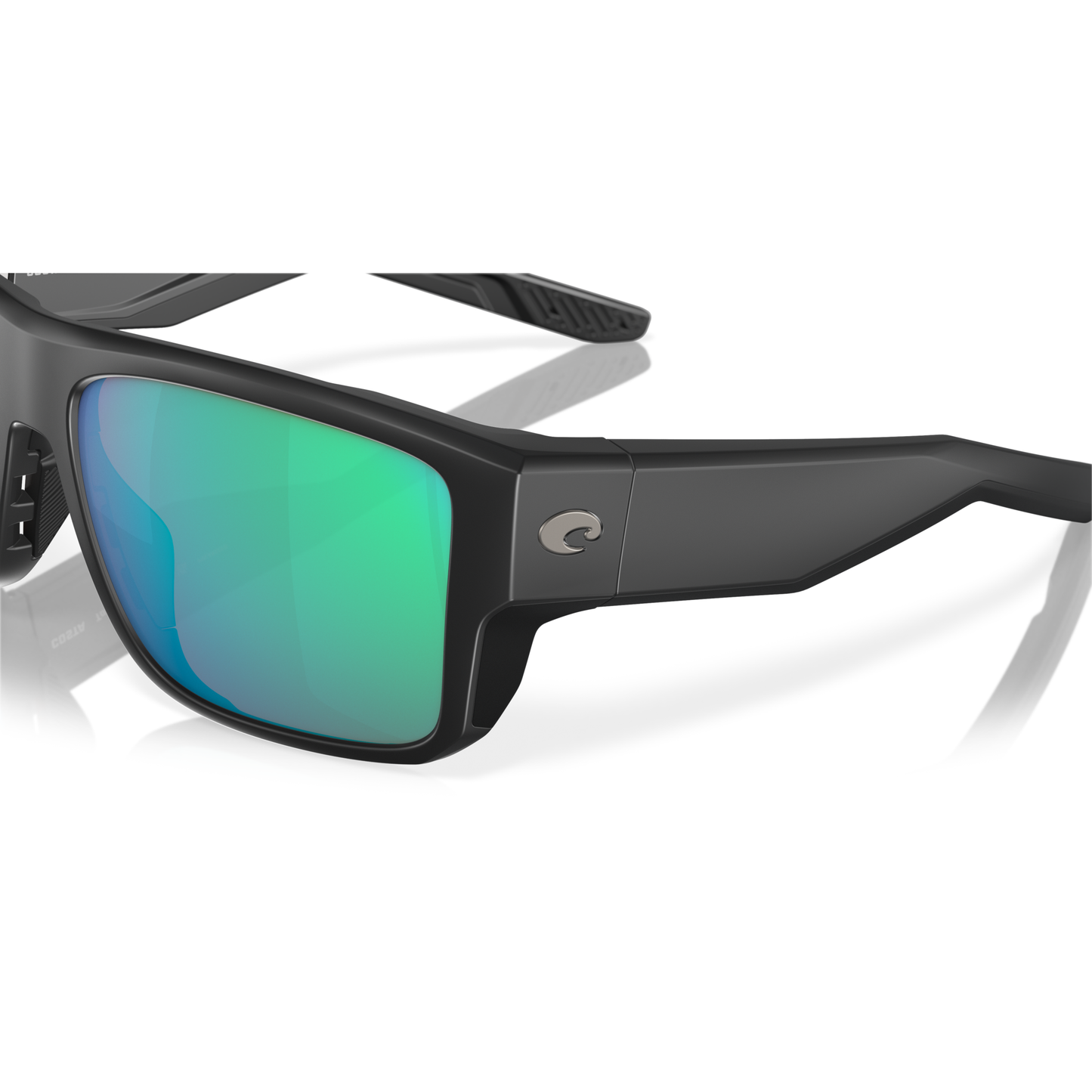 Costa Taxman Sunglasses - Velocity 21 Matte Black + Green Mirror Polarised Glass 580G
