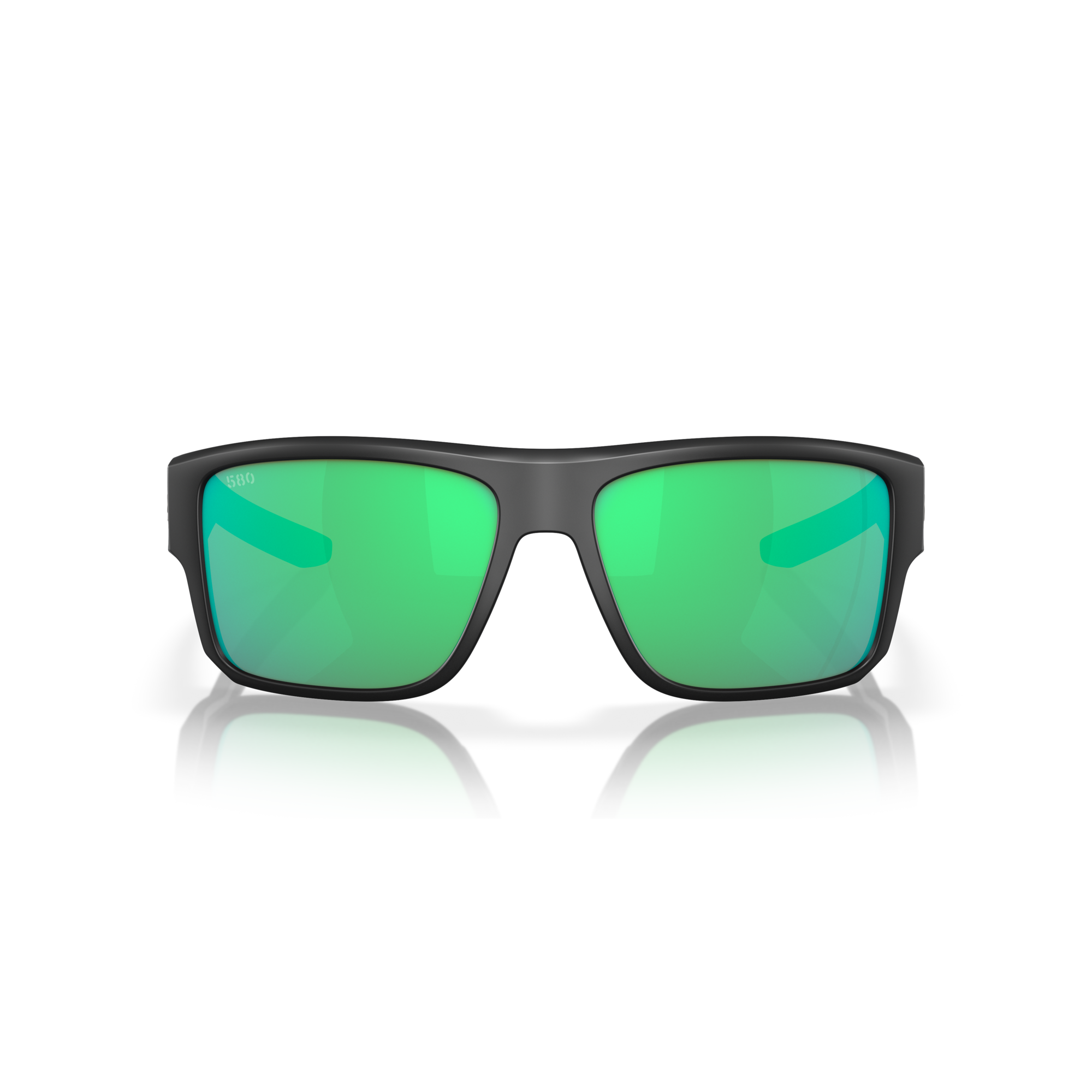 Costa Taxman Sunglasses - Velocity 21 Matte Black + Green Mirror Polarised Glass 580G
