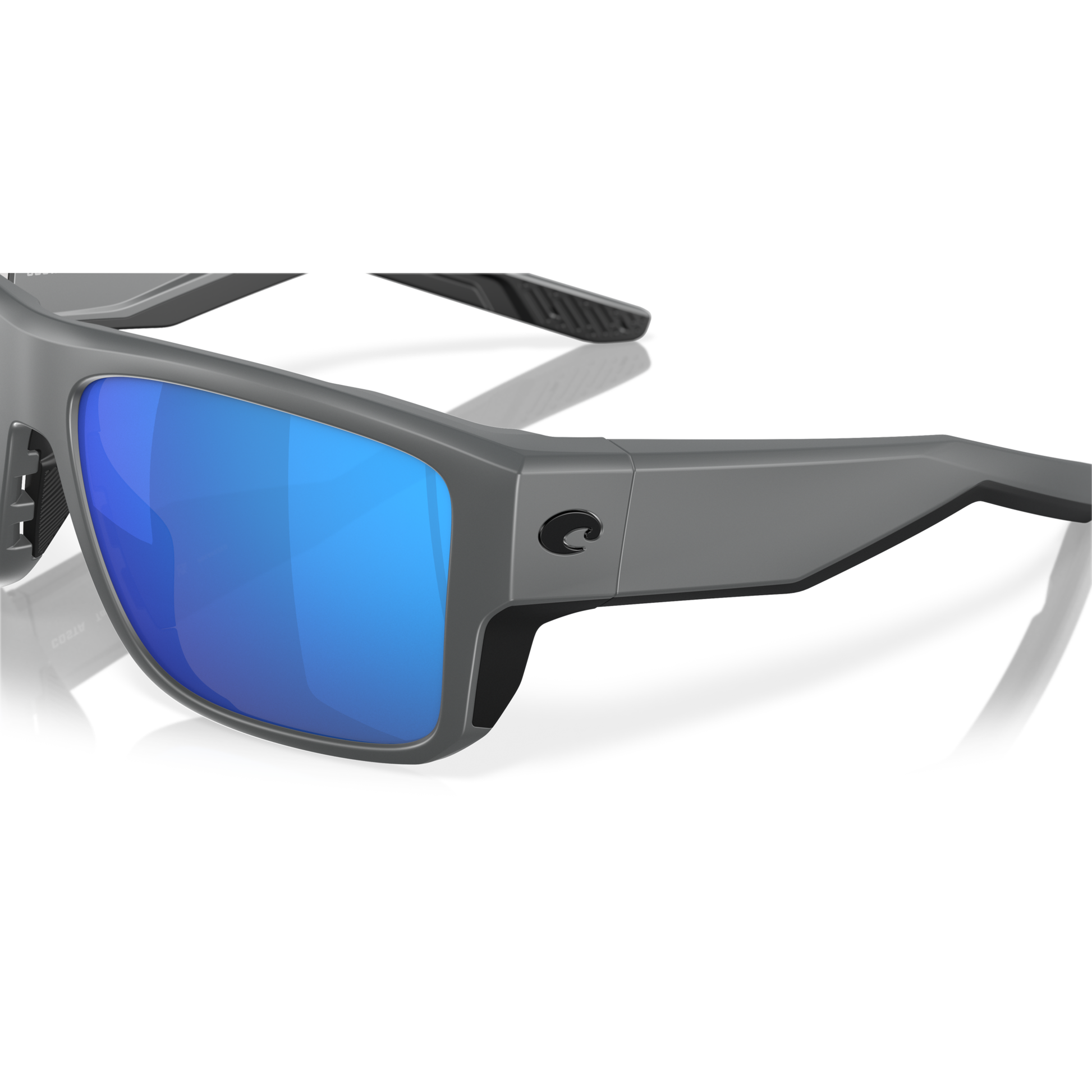 Costa Taxman Sunglasses - Velocity 21 Matte Grey + Blue Mirror Polarised Glass 580G
