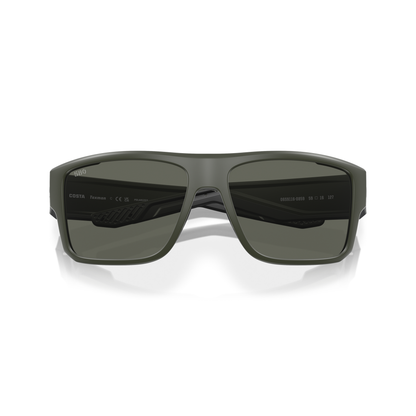 Costa Taxman Sunglasses - Velocity 21 Matte Olive + Grey Polarised Glass 580G