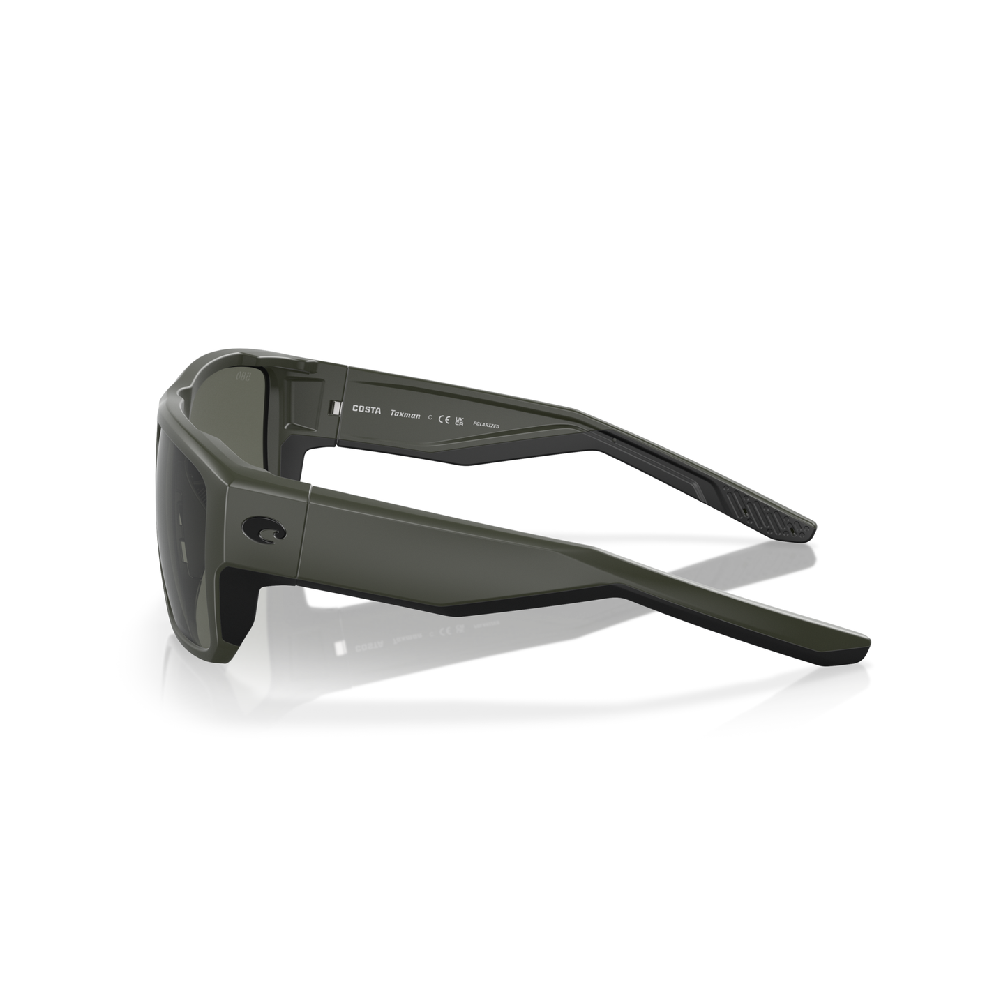 Costa Taxman Sunglasses - Velocity 21 Matte Olive + Grey Polarised Glass 580G