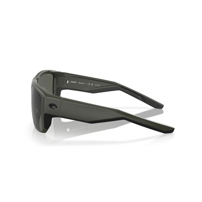Costa Taxman Sunglasses - Velocity 21 Matte Olive + Grey Polarised Glass 580G