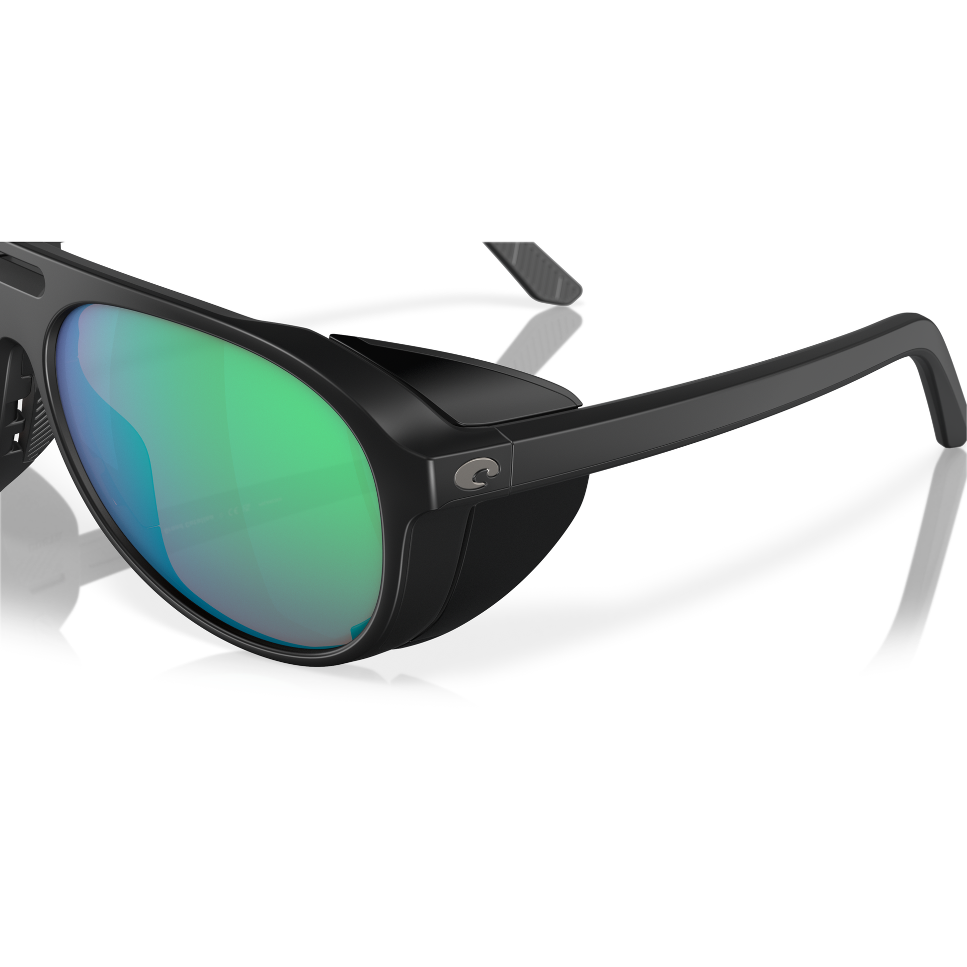 Costa Grand Catalina Sunglasses - Velocity 21 Matte Black + Green Mirror Polarised Glass 580G